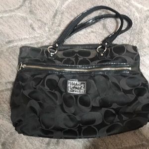 Black coach purse